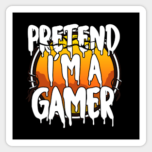 Pretend I'm A Gamer Halloween Couples Costume Halloween Scary Happy Halloween Day 2021 Sticker